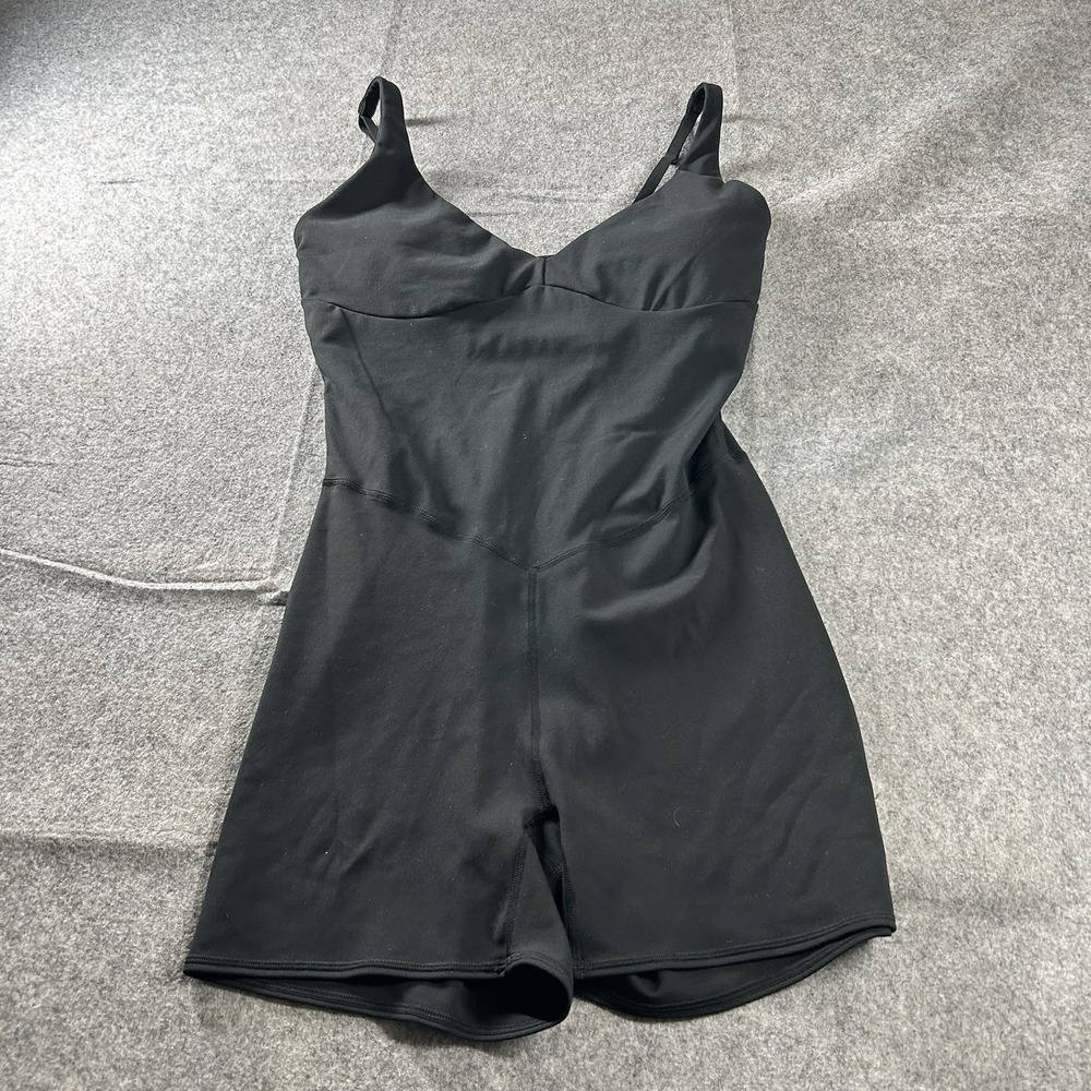 Fabletics Unitard Womens Large Black One Piece Romper Athletic